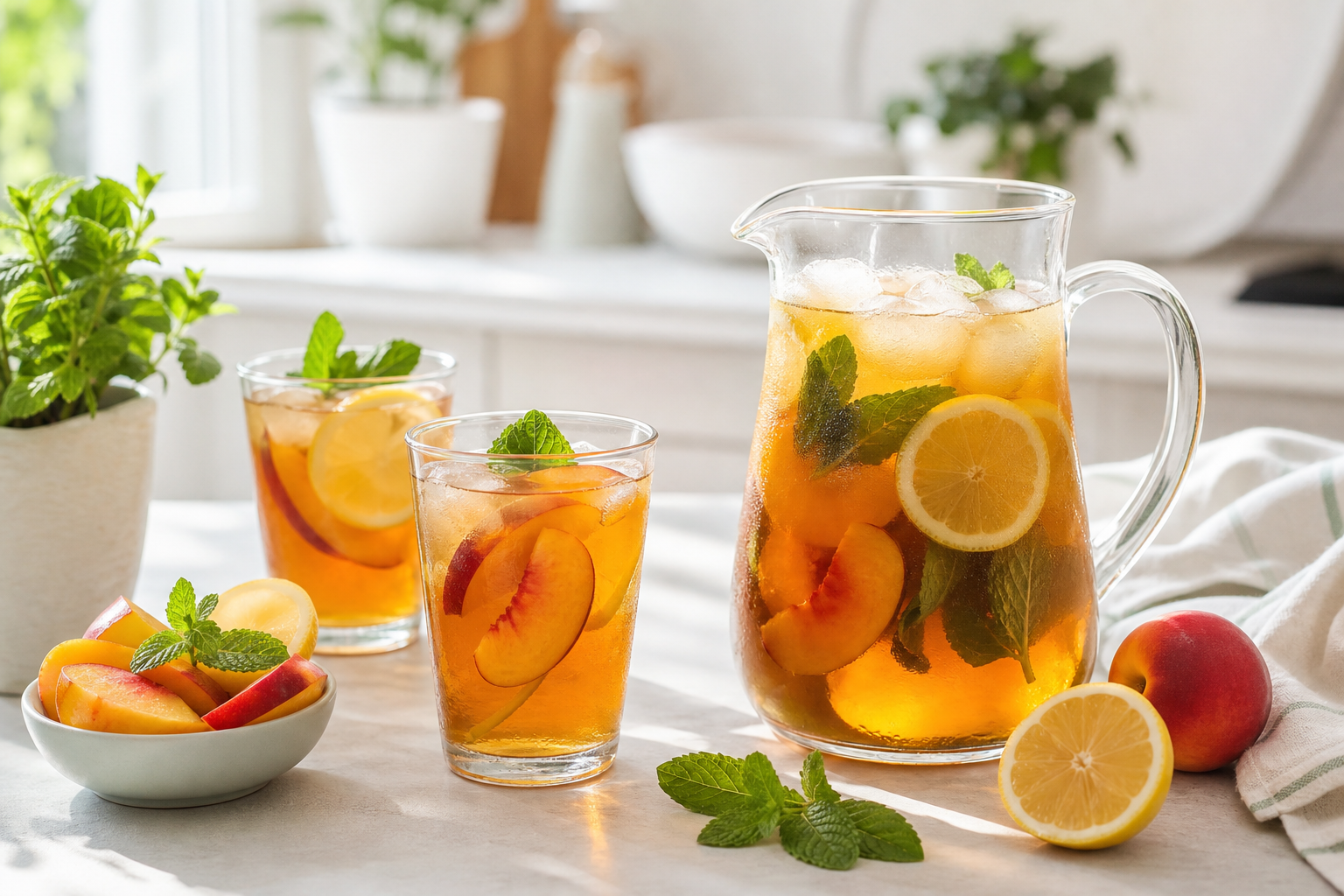 Te freddo e bevande dissetanti: calorie nascoste e alternative light fatte in casa