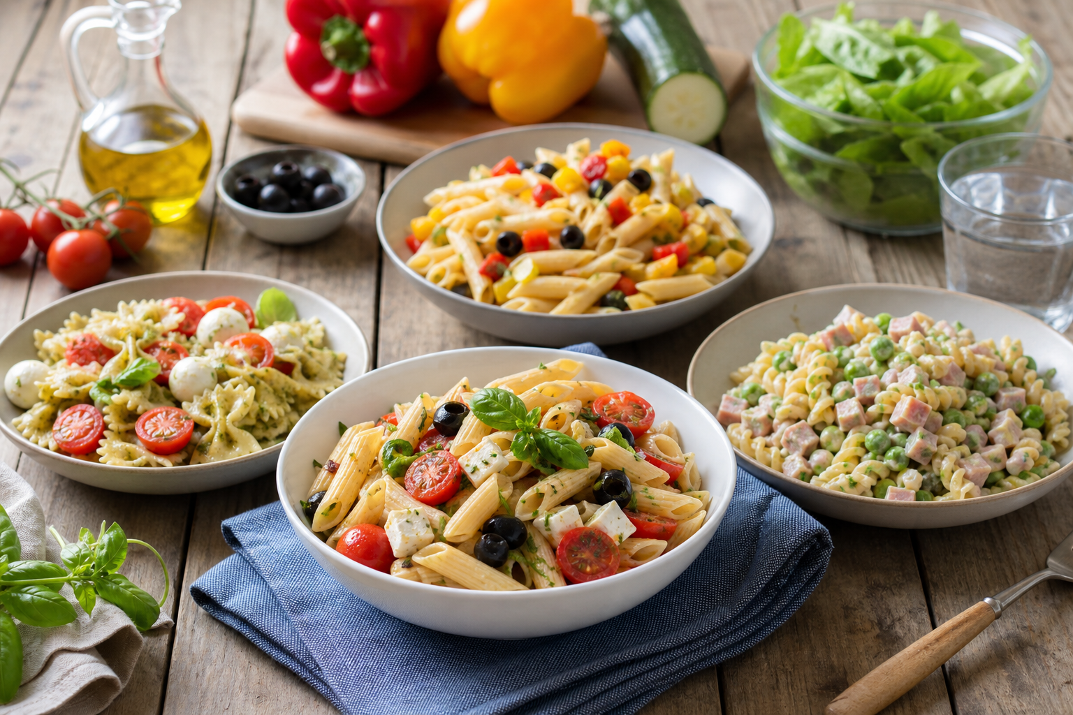 Pasta fredda: il piatto estivo che cambia con ogni cubetto di condimento