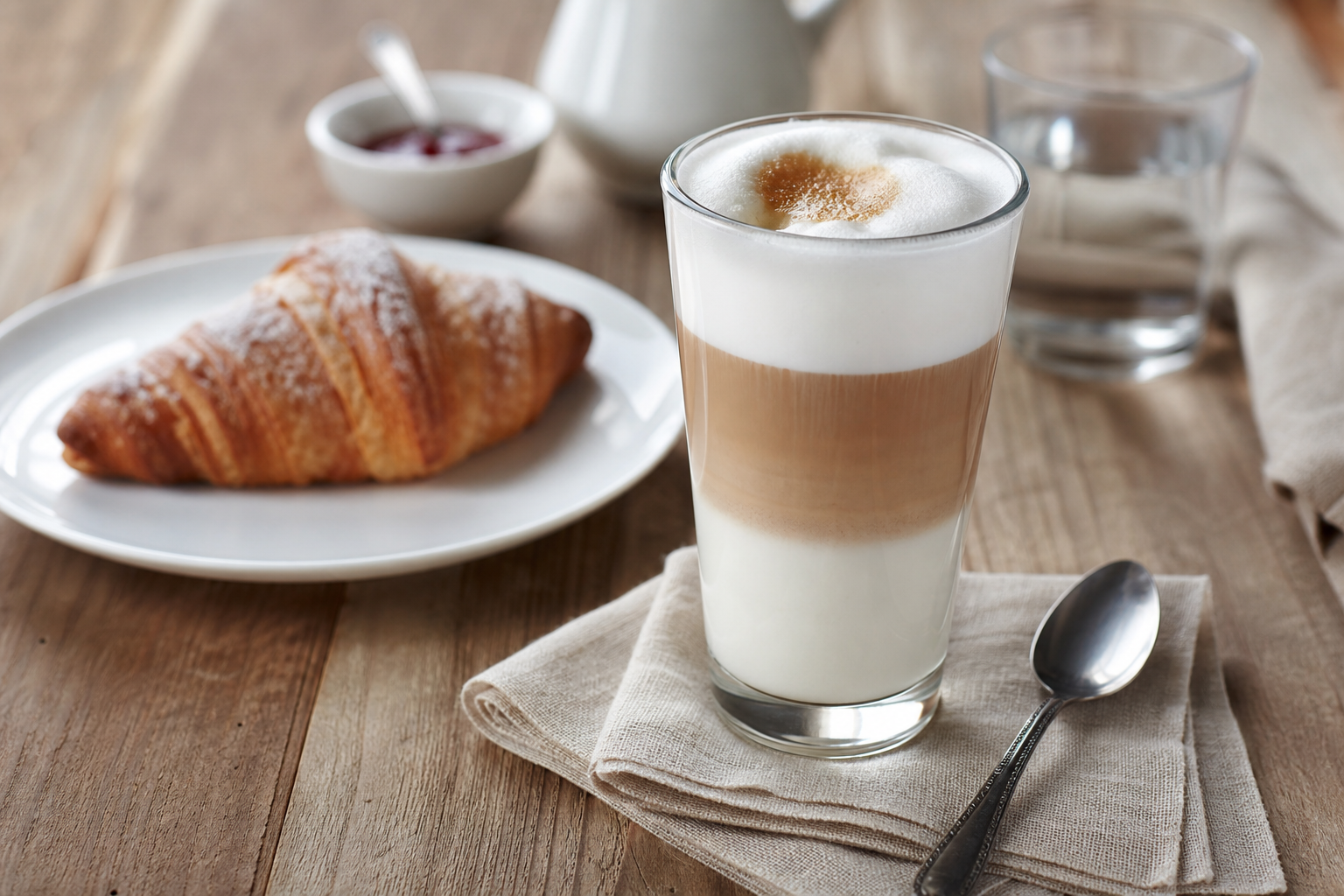 Latte macchiato: sembra una bevanda, ma può diventare uno spuntino